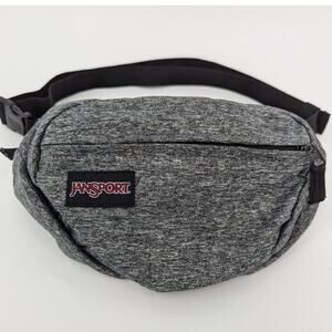 NWOT Gray JanSport Fifth Ave FX Crossbody Bag 2 Zip Close Pocket Fanny Pack